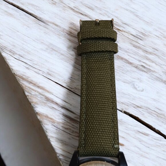2022 Discovery Channel Promotional Quartz Crystal Watch, Khaki Army Green Strap - Picture 4 of 9